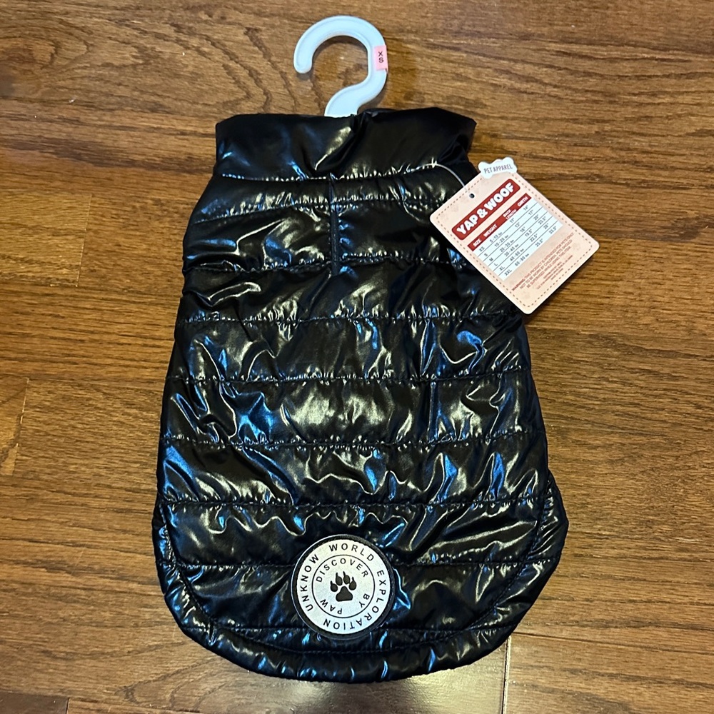 Black Puffer Dog Jacket